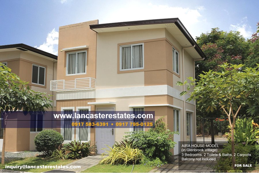 Aira House Model in Glenbrook Village, Lancaster Estates - House and Lot for Sale in Cavite