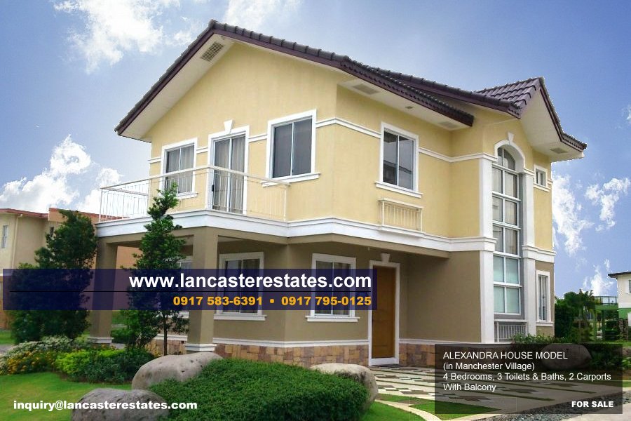 Alexandra House Model in Manchester Village, Lancaster Estates - Cavite House and Lot
