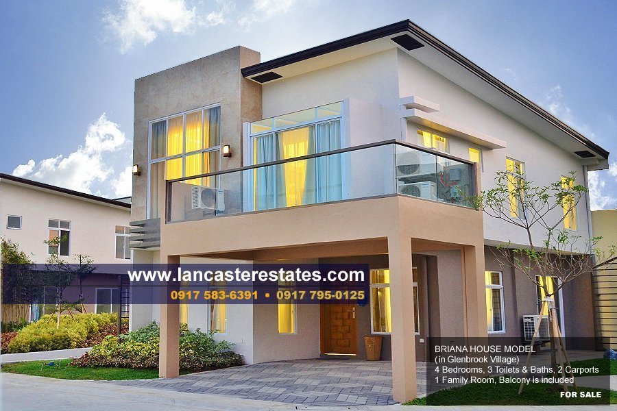 Briana House Model in Glenbrook Village, Lancaster Estates - House and Lot in Cavite