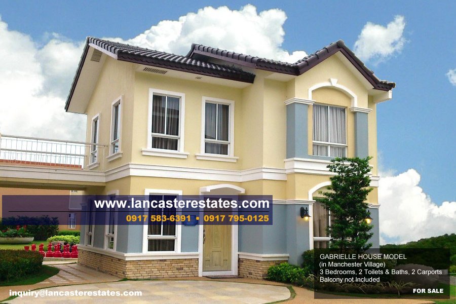 Gabrielle House Model in Manchester Village, Lancaster Estates - PAG-IBIG House and Lot