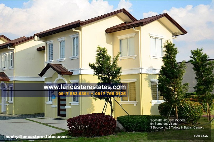 Sophie House Model in Somerset Village, Lancaster Estates - House and Lot in Cavite
