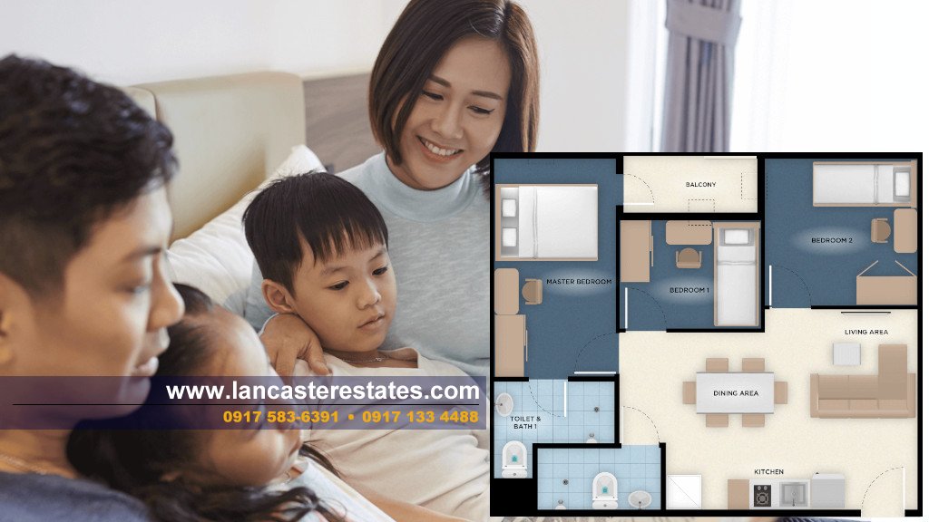 3-Bedroom Condo in Westwind Condominiums - 3-Bedroom Family Condo for Sale in Cavite 3-Bedroom Unit - Westwind Condominiums