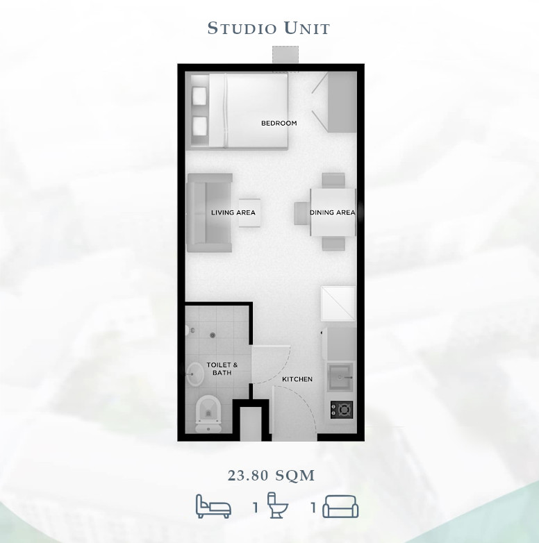 Studio Condo Floor Plan